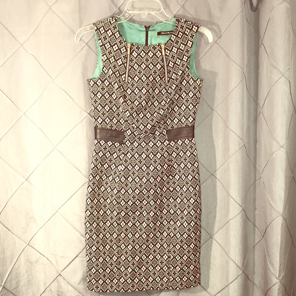 Penny black Strait pencil dress zipper sleath  S